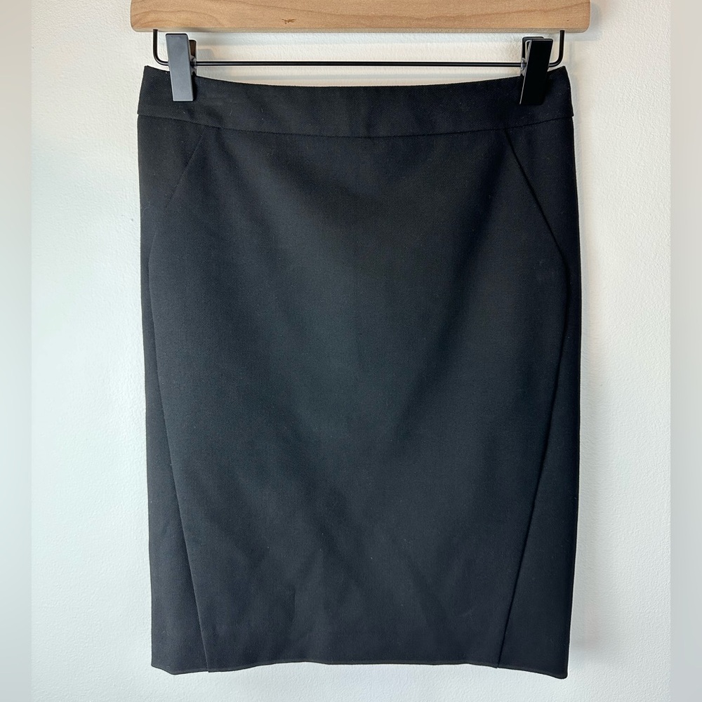 LOFT Petites Classic Black Business Career Pencil Skirt | Size 00P